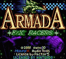 Armada FX Racers Title Screen